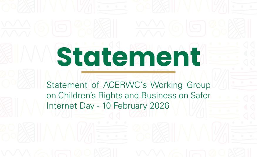 Statement of ACERWC‘s Working Group on Children’s Rights and Business on Safer Internet Day
