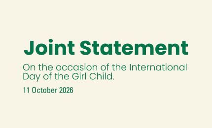 Joint Statement On the occasion of the International Day of the Girl Child