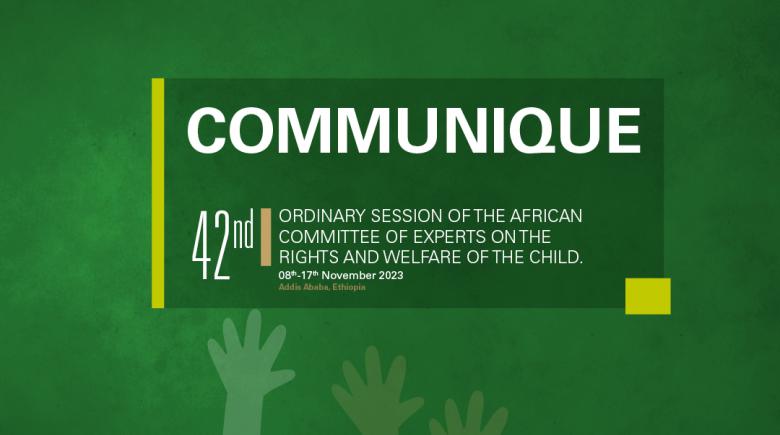 Communique 42nd Ordinary Session ACERWC